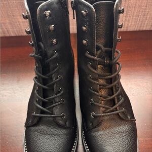 Express Black Combat Boots